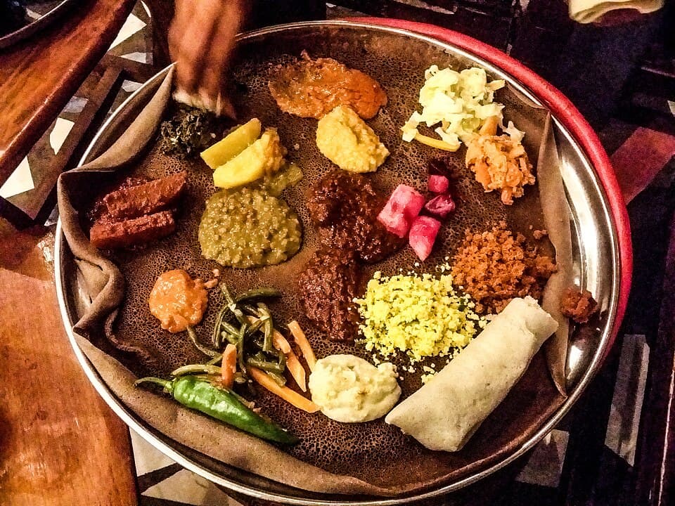 Beyaynetu Platter, a traditional dish