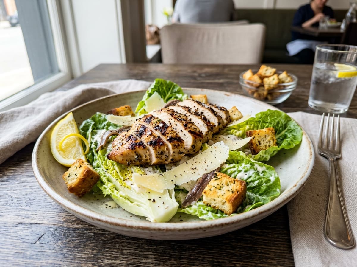 Grilled Chicken Caesar Salad, a western dish