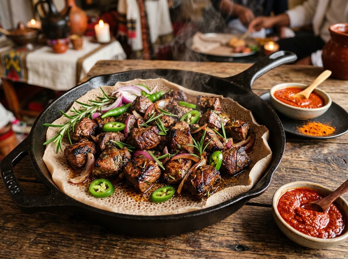 Crispy Derek Tibs, a traditional dish