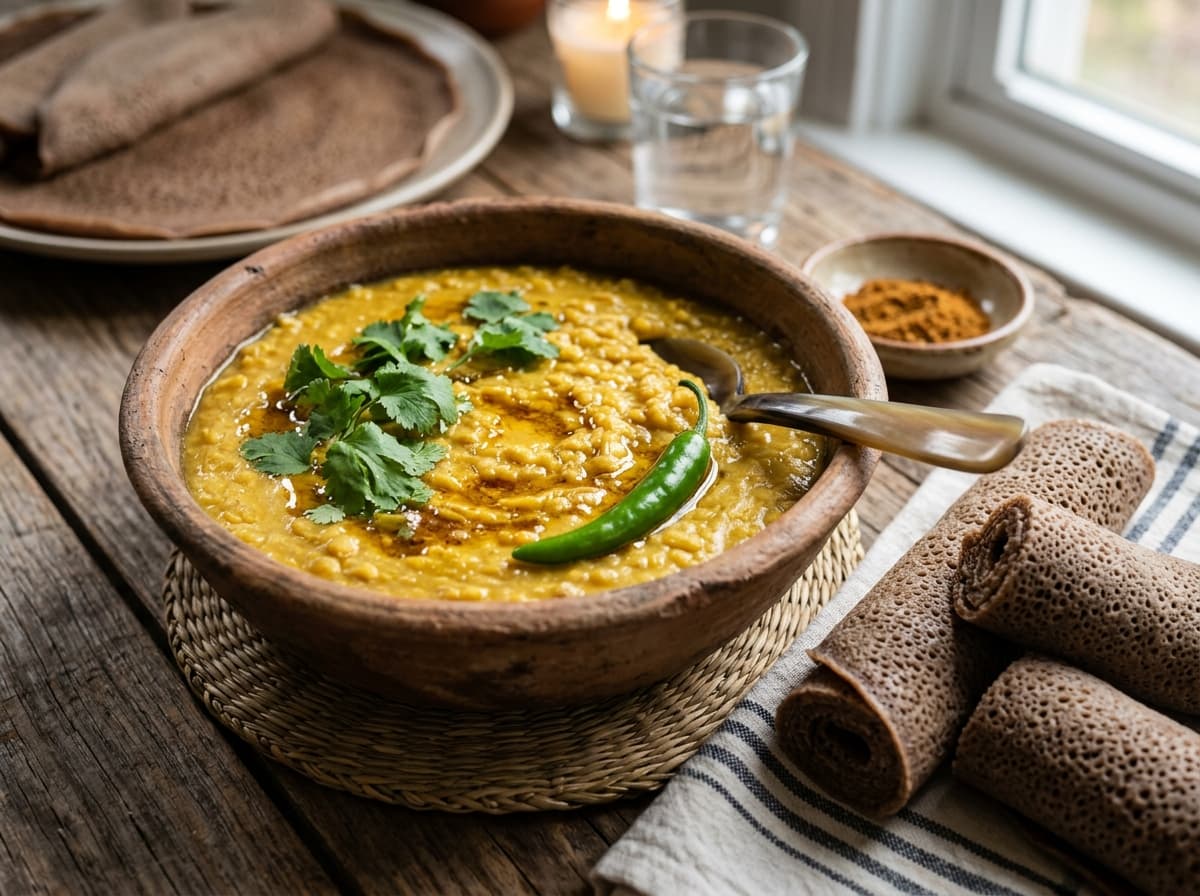 Kik Alicha Stew, a traditional dish