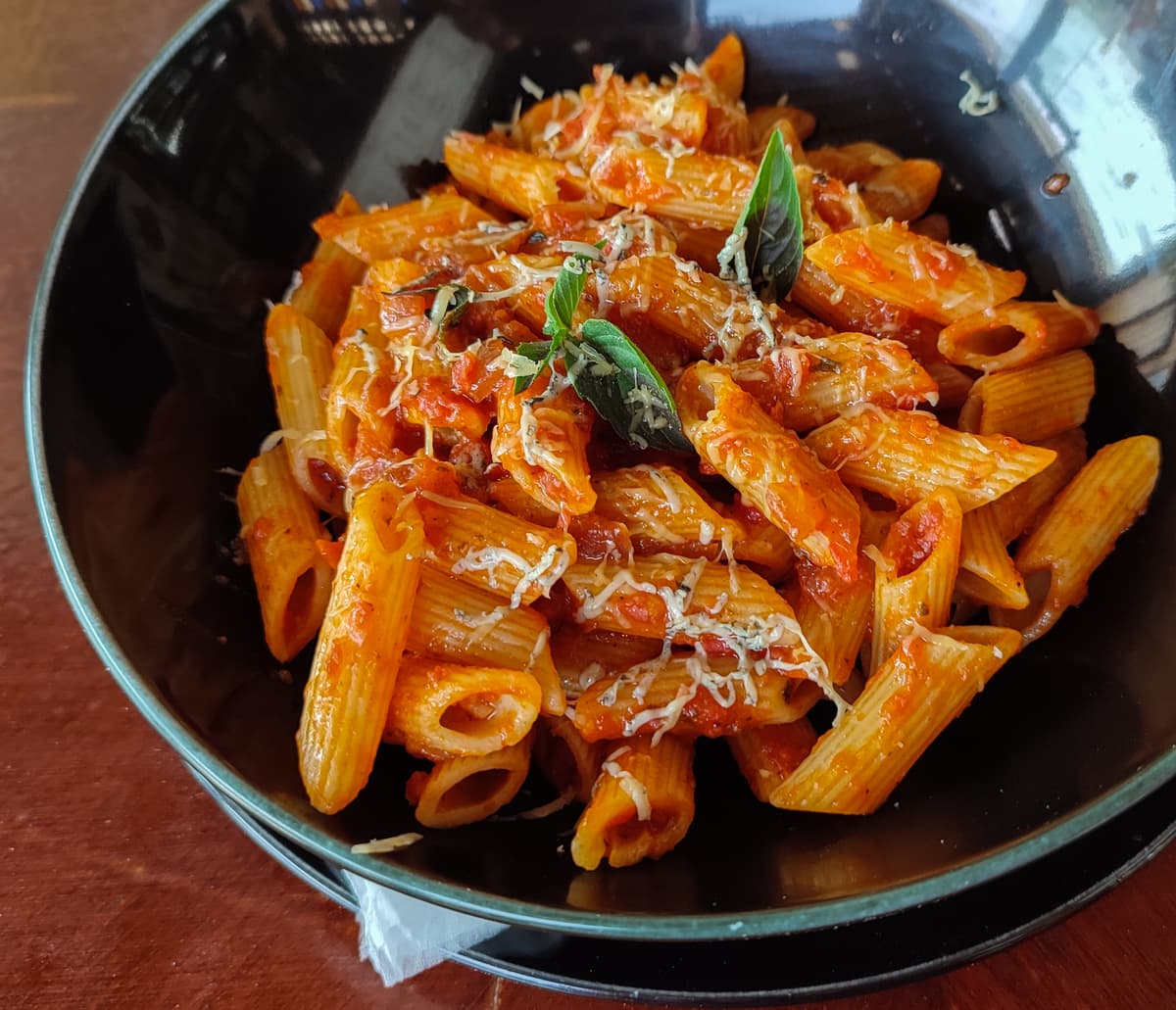 Spicy Penne Arrabbiata, a western dish
